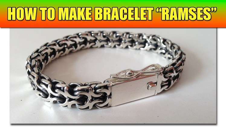 How to make soldered chain "Ramses" - video tutorial | Phiton - Bismark Cardinal chainmaille