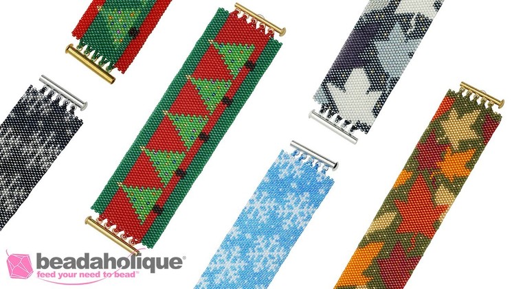 How to Make the Peyote Bracelet Kits: Leaves, Trees & Snowflakes