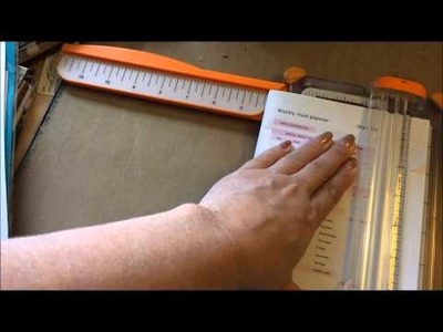 How to trim down TN inserts with a Fiskars paper trimmer