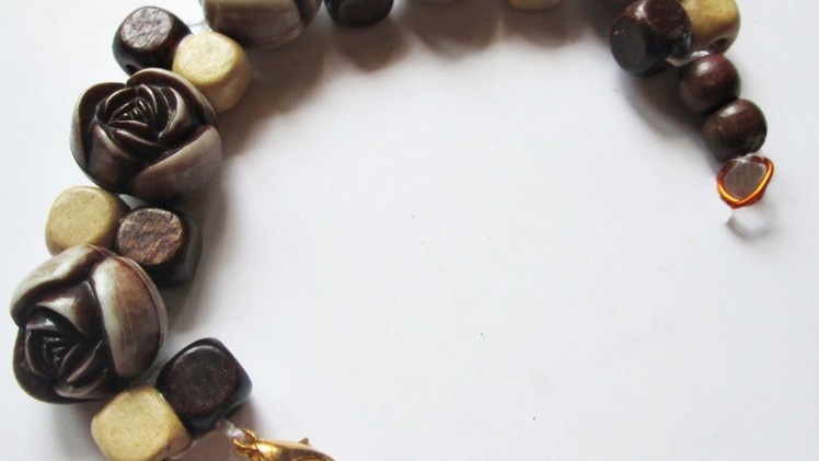 Make a Beautiful Wooden Bead Bracelet - DIY  - Guidecentral