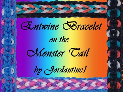 New Entwine Bracelet - Reversible- Monster Tail - Rainbow Loom