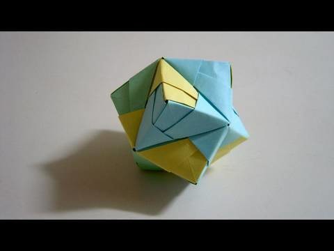 Origami Stellated Octahedron (Sonobe) - Good as a Christmas decoration ornament!