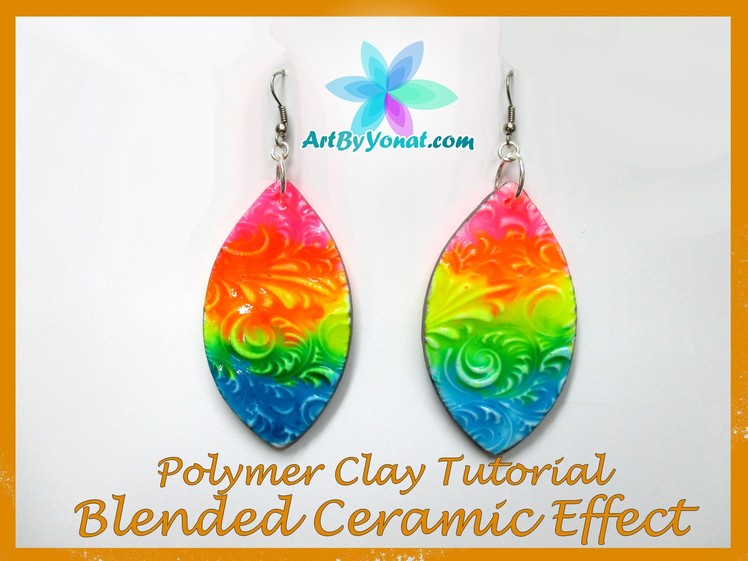 Polymer Clay Tutorial - Blended Ceramic Effect - Lesson #31