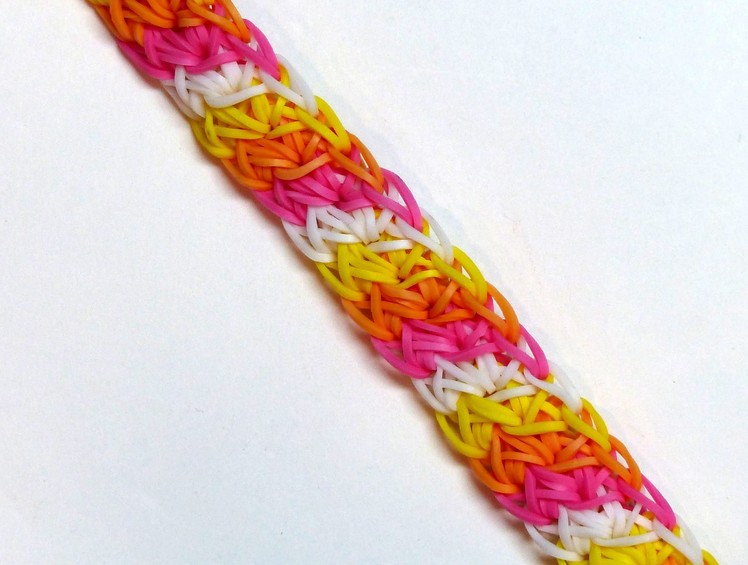 Rainbow Loom Bracelet "AKIMBO" (Original Design) (ref #3Ak)