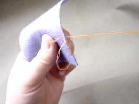 Sewing a blanket stitch