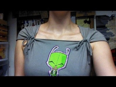 Sewing Nerd! - Tutorial: NO SEW Summer DIY Cap Sleeve T-Shirt!