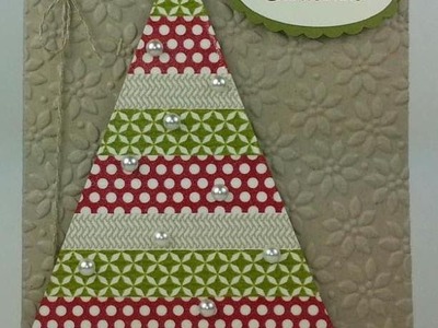 Stampin' Up! Washi Tape Christmas Tree card
