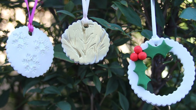 3 Easy DIY Christmas Ornaments: Polymer Clay Tutorial