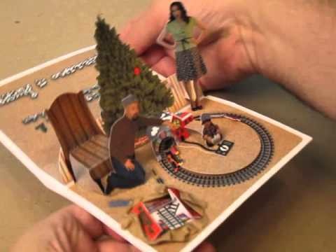 Animated Toy Train Christmas Card