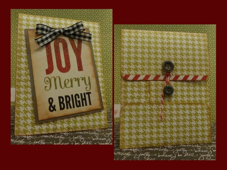 Christmas in July Policy Envelope Gift Holder