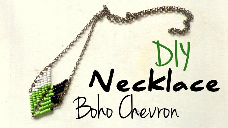 DIY Boho Chevron Necklace | Fall Fashion Idea | By Fluffy Hedgehog