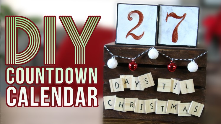 DIY Christmas Countdown Calendar