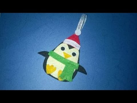 DIY Christmas Ornaments - Penguin Christmas Crafts Idea