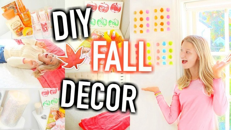 DIY Fall Room Decor! Easy ways to make your Room Cozy! Tumblr Inspired!