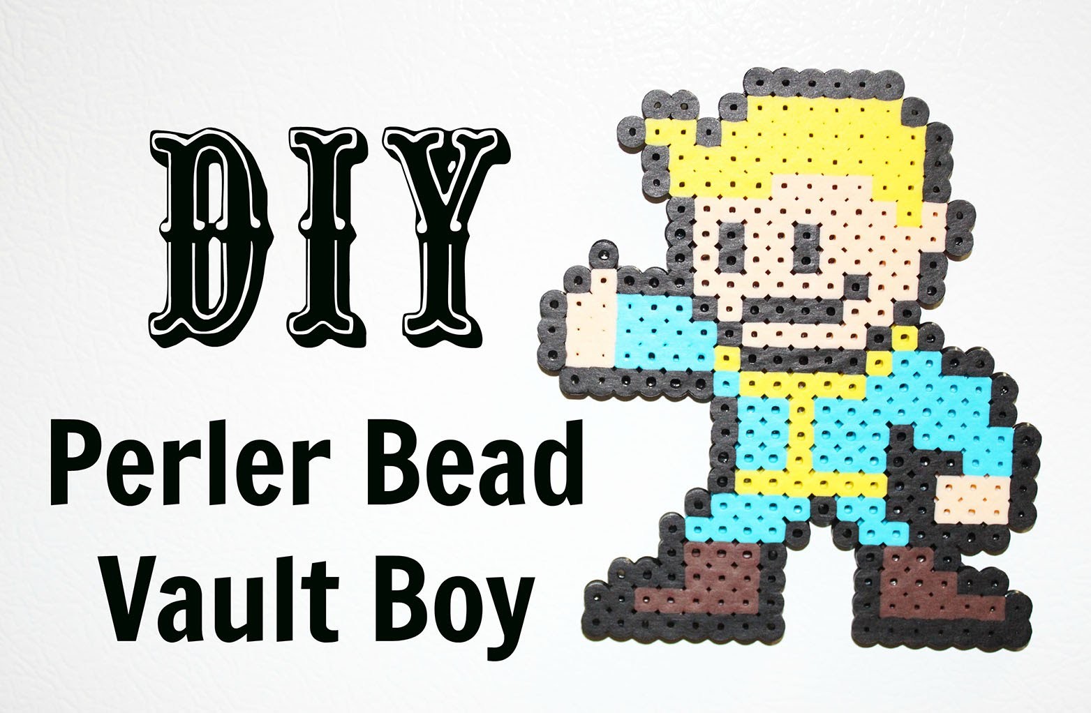 DIY Fallout - Perler Bead Vault Boy