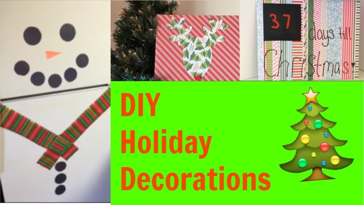 DIY Holiday Decor! Easy Christmas Decorations For Your Room & Kitchen!