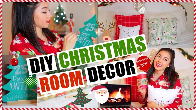 DIY Holiday Room Decor! Cheap & Easy Ways To Decorate Your Room!