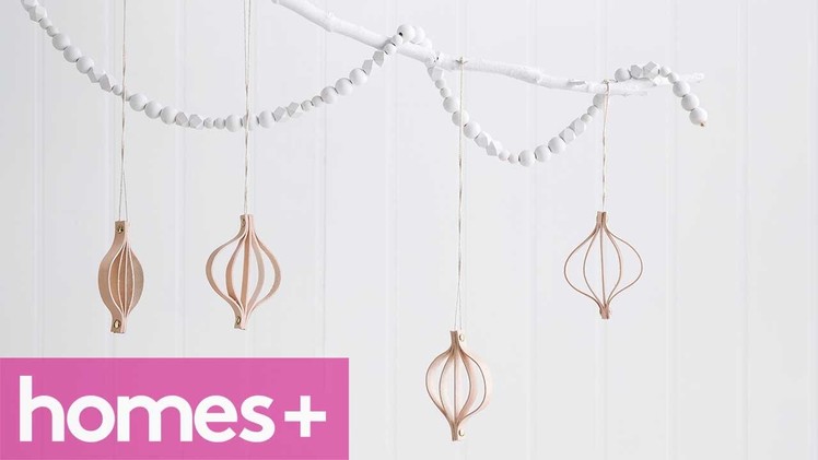 DIY IDEA: Leather hanging decorations - homes+