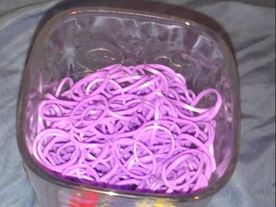 DIY rainbow loom rubber band container