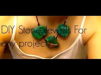 DIY Stone Jewels For Any Project (made with toilet paper)