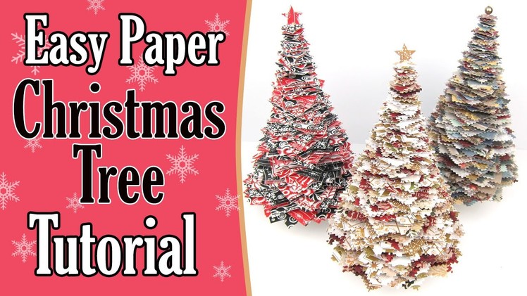 EASY Paper Christmas Tree Tutorial