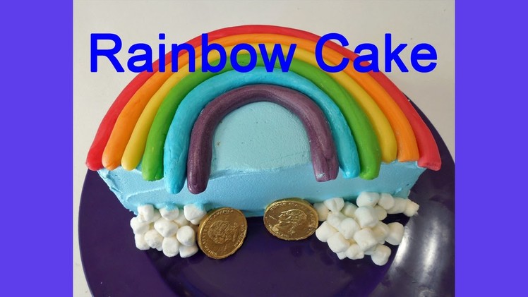 Easy Rainbow Birthday Cake