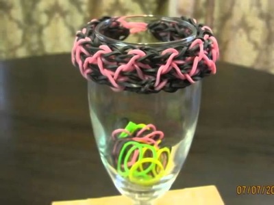 How to make a rainbow loom Fancy rubber band bracelets Part 2
