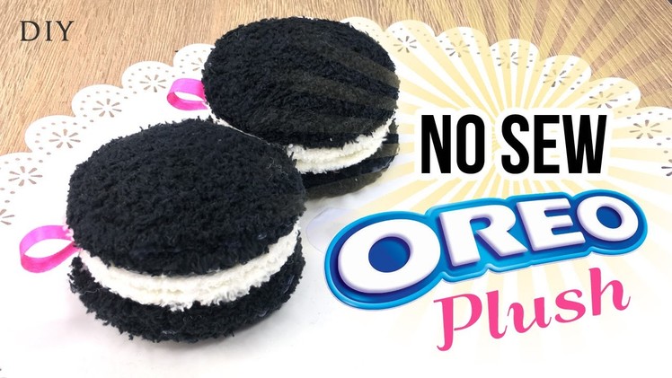 How To Make Oreo Plush - NO SEWING DIY Christmas Gift Idea! Make Plushie Oreo Cookies!