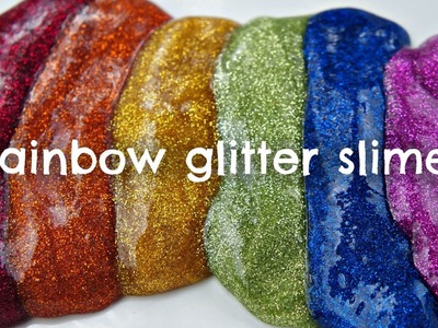 How to Make Rainbow Glitter Slime