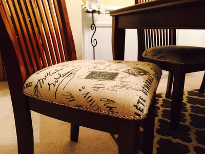 How To Reupholster A Chair - Easy DIY!