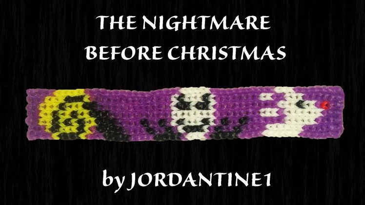New Nightmare Before Christmas Bracelet Grid Pattern - Alpha. Rainbow Loom - Jack, Zero  Halloween