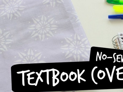 No-Sew DIY Fabric Textbook Covers