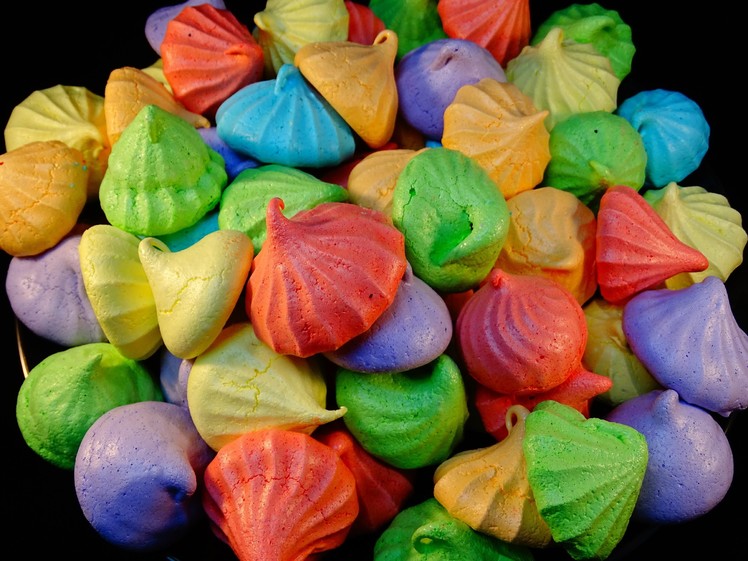 Rainbow  Meringue Cookies (fruit flavoured)-with yoyomax12