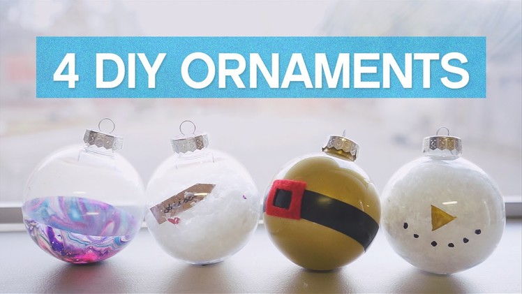 ✂ 4 DIY Christmas Ornament Ideas
