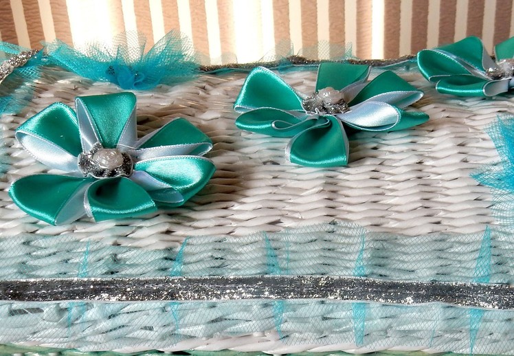 D I Y  Quick & Easy Satin Ribbon Flower   Tutorial how to make flowers  of satin ribbons