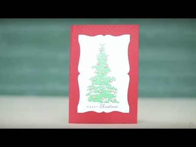 DIY Embossed Christmas Card