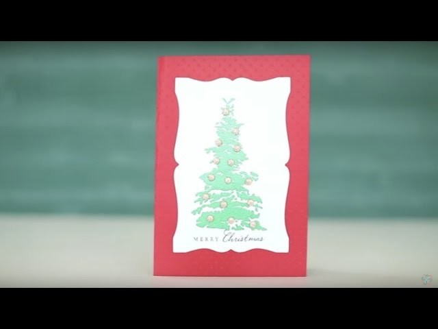 DIY Embossed Christmas Card