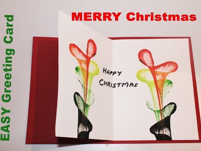 DIY - How to make Greeting card for Christmas 2015 | Christmas Greeting Card | Thanksgiving Greeting
