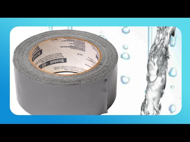 Fixing a Water Leak with Duct Tape! (DIY home repair)