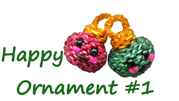 Happy Ornament #1 Tutorial by feelinspiffy (Rainbow Loom)