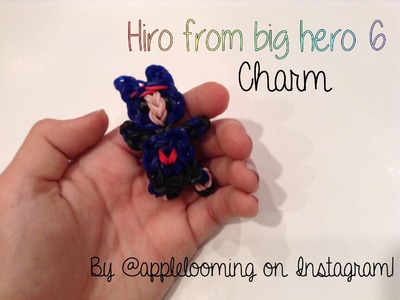 Hiro from Big Hero 6 charm on the Rainbow Loom