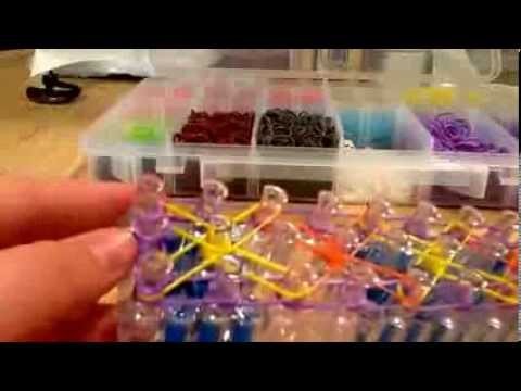 How to make a rainbow loom Starfish bracelet!!!!!