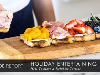 How To Make A Rainbow Tartine with The Kitchy Kitchen | The Zoe Report by Rachel Zoe