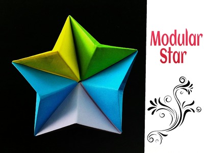 Origami Paper "Modular Star" - Very Easy (Diwali.Christmas.Eid Decoration)