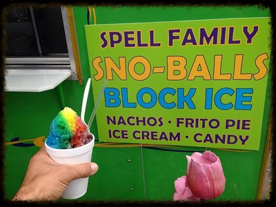 Perfect Rainbow Snowball Snow Cone Master Makes Delicious Frozen Treats in Livingston Louisiana