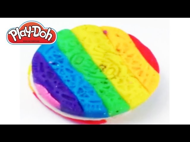 Play-Doh How to make OREO rainbow COOKIES by Toys Play Doh & Surprise Eggs