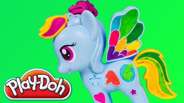 Play-Doh My Little Pony Rainbow Dash Style Salon Playset MLP Playdough Toy Videos