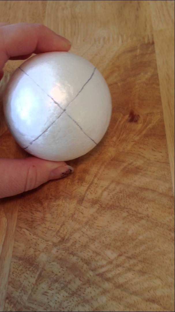 Polystyrene ball review - Make christmas baubles
