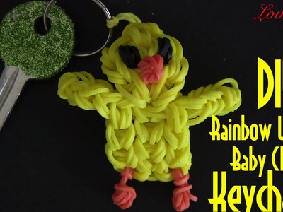 Rainbow Loom Denmark - Baby Chicken Keychain