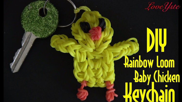 Rainbow Loom Denmark - Baby Chicken Keychain